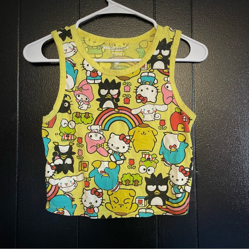 Sanrio Yellow Cartoon Graphic Tee